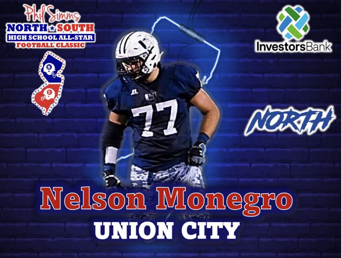 NelsonMonegro77's tweet photo. Blessed and honored to be selected for the north vs south all star game. @PSimmsNoSoGame @ChrisJohnsen77 @UCFOOTBALLNJ https://t.co/hLeXgNVi8T