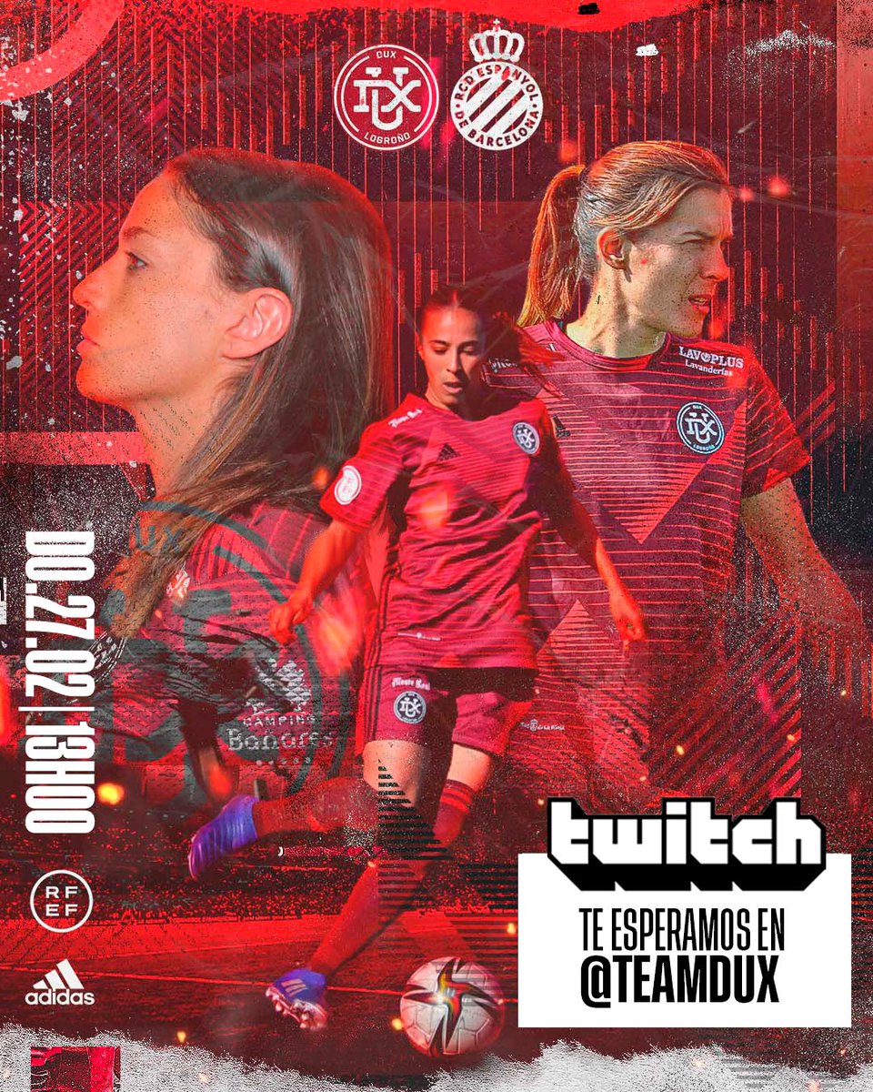 ¡Este fin de semana tenemos una cita importante en nuestro canal de twitch! Partido decisivo de nuestro DUX Logroño para seguir en la lucha por el ascenso. ¿Te lo vas a perder? 
Domingo 27 a las 13:00. #GoDUX