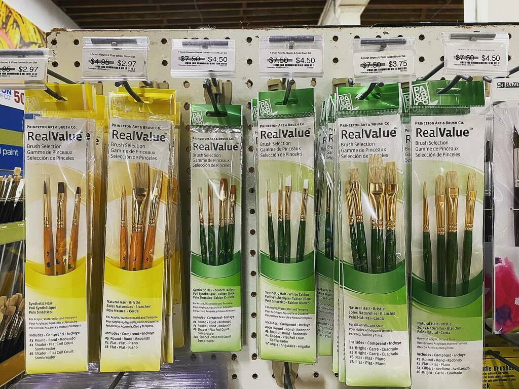 RawMaterials's tweet photo. Five ⭐️ faves. Real Value Brush Sets from Princeton Artist Brush Co. are💥ON SALE at 40% OFF💥 These thoughtfully selected value brush sets feature collections of quality brushes at great prices. The brushes are grouped by media and intended use. ⭐️ ⭐️ ⭐️ ⭐️ ⭐️

#BrushSets #Ar… https://t.co/YZ8IRho2Yb