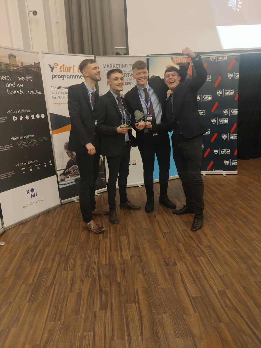 Massive congratulations to Salford University's very own hearNprotect, the winning North-West team who are through to the national final of The Young Enterprise Awards!! We're all so proud of you! 

#YEStartup <a href="/youngenterprise/">Young Enterprise</a>