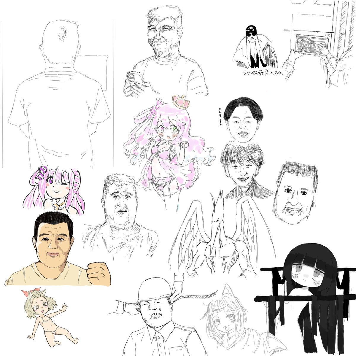 突発絵チャでした 