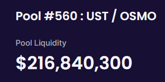0x_Hank's tweet photo. 🧵1/n) A thread on $UST / $OSMO pool #560 🧵

I posted about this pool a month or so ago discussing the earnings potential. Liquidity at that time was $122M. 

Today? Nearly $100M new fresh liquidity has been added and as such the APR has improved slightly.

In this thread... https://t.co/ezFCQCrRdW