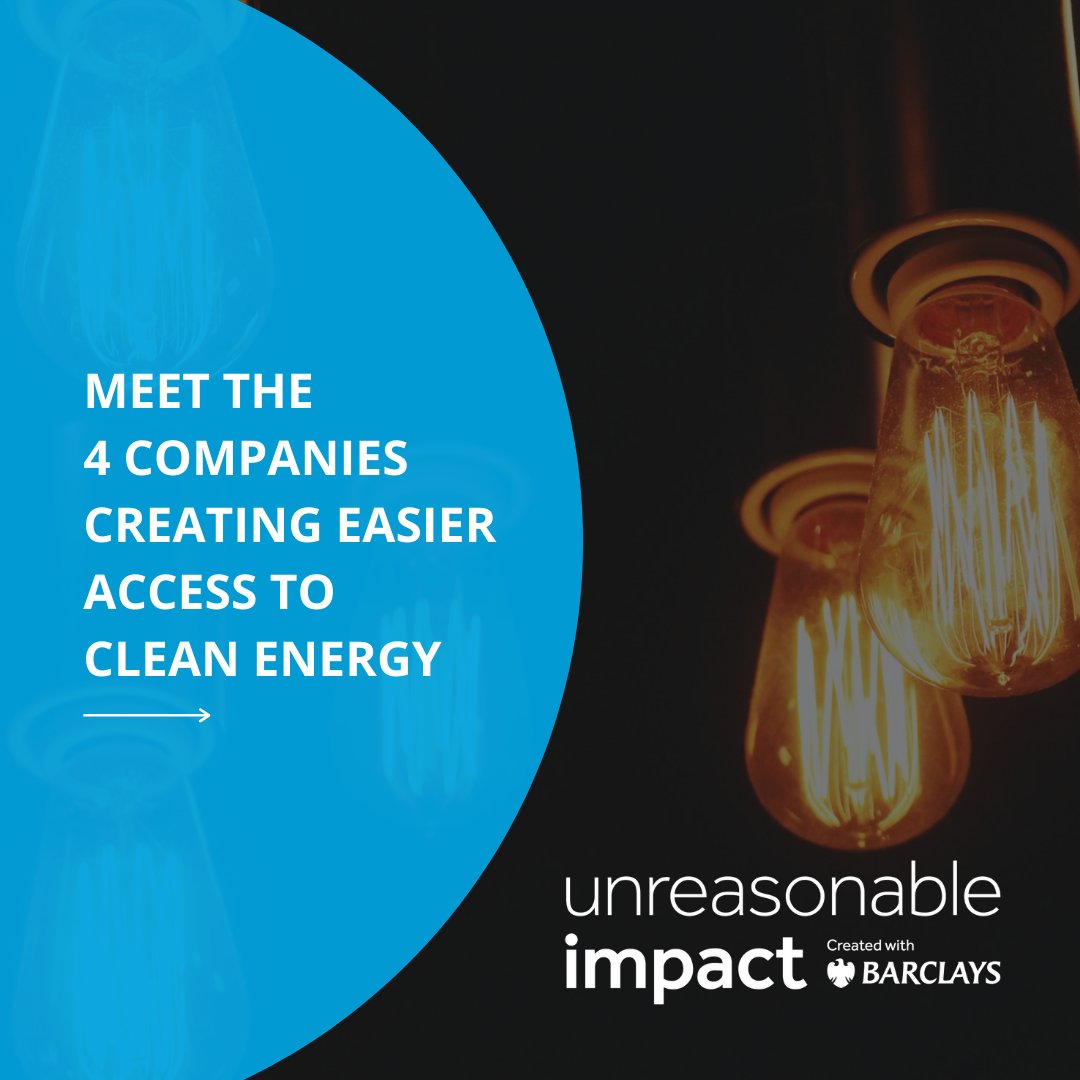 unreasonable's tweet image. 💡 #SDG7 calls for “affordable, reliable, sustainable and modern energy for all” by 2030.
Meet the #UnreasonableImpact UK & Europe companies creating cost-effective, easily accessible renewable and clean energy:
⚡ @VoltStorage
⚡ A-DEUS
⚡ @BrillPower
⚡ @ModularityGrid