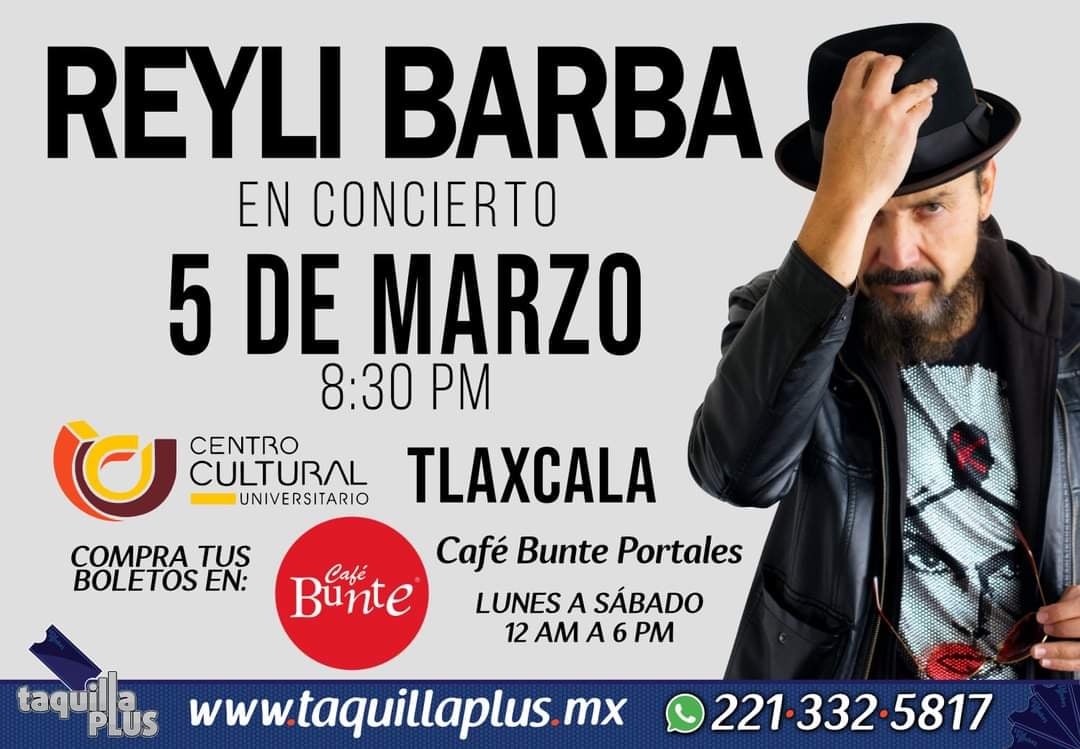 petlaxcala's tweet photo. 😱¿Quieres ganarte una cortesía GRATIS? Espera la dinámica en nuestra pagina de Facebook;  e-consulta Tlaxcala te invita para que asistas éste próximo 5 de Marzo al concierto de Reily en el Centro Cultural Universitario a la 8:30 de la noche .😱😱 ¡¡¡No te lo vayas a perder!!!👇🏻 https://t.co/vDMkWSOkgK
