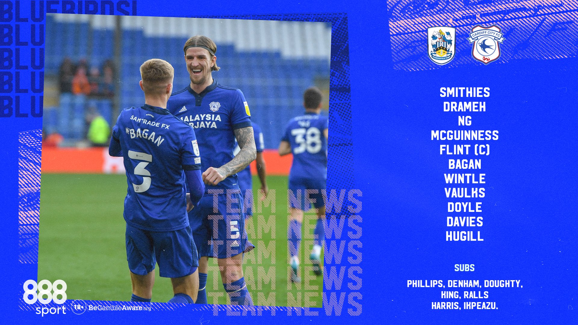 Cardiff City FC on X: 🔢 This is how the #Bluebirds line-up for