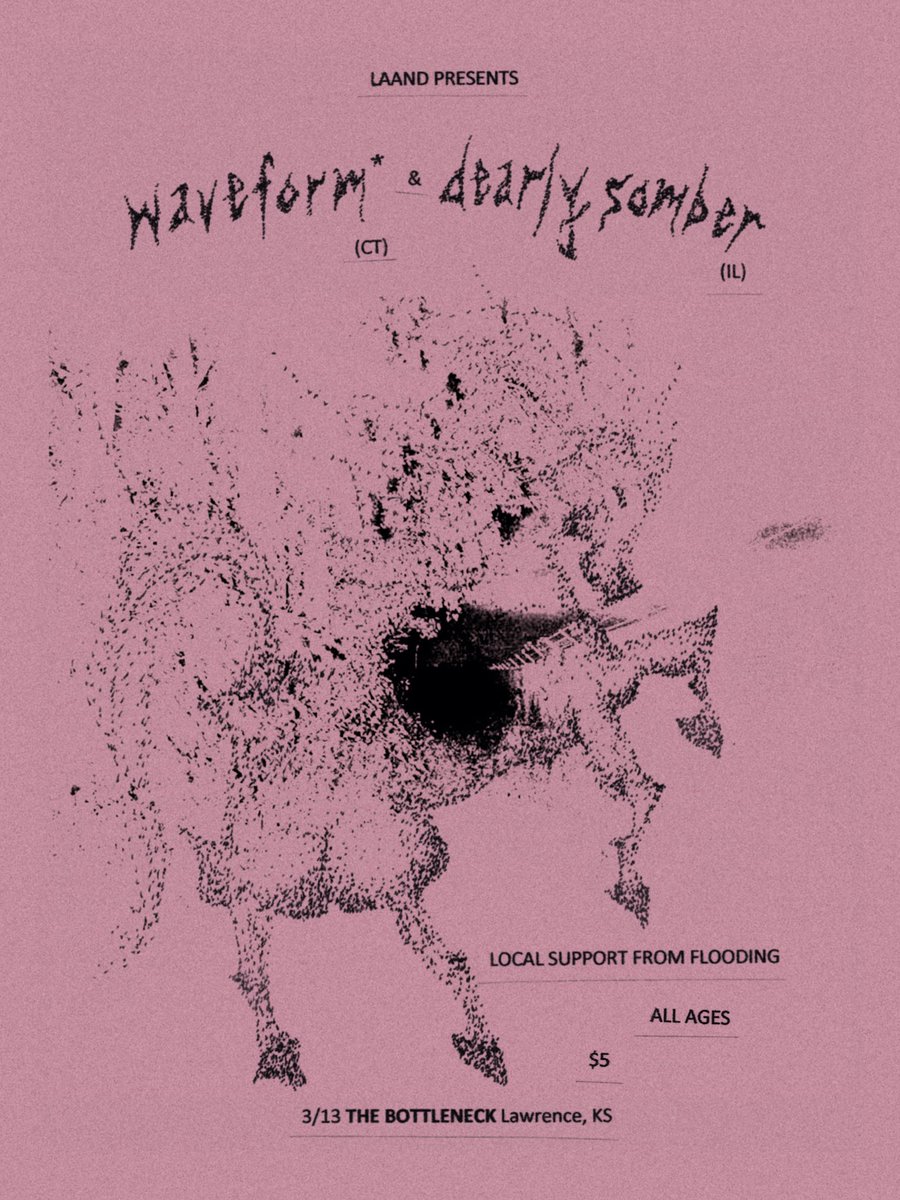 TheBottleneck's tweet photo. Tickets are on sale now for @waveformct and @dearlysomber with support from @floodingks on 3/13!

🎟: https://t.co/yi9jCbUFWu https://t.co/HiyBVGzGJx