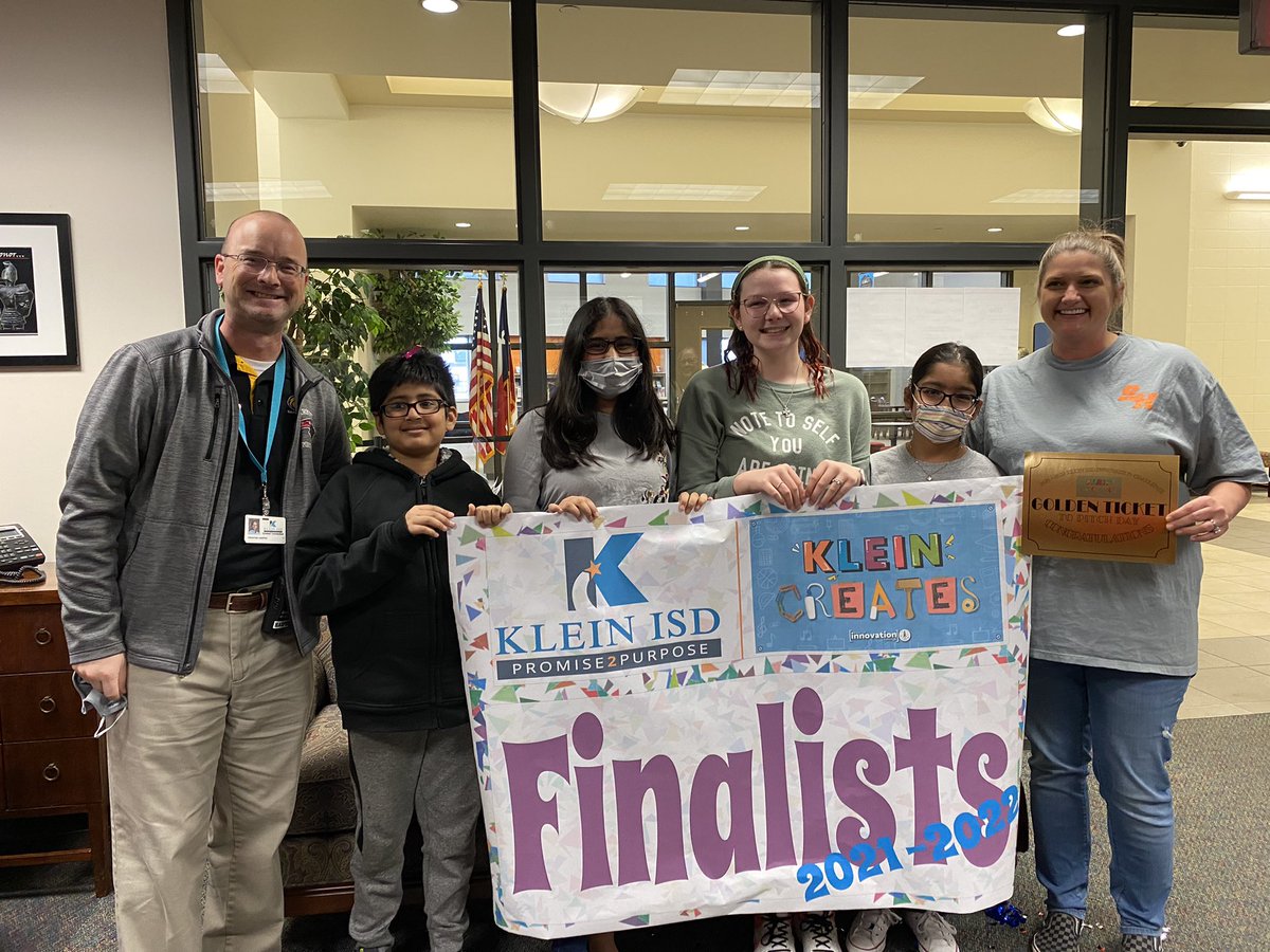 PlottKplott's tweet photo. CONGRATULATIONS @KleinISD @KrimmelKISD #KleinCreates Innovation Challenge FINALIST!! @beth_gilleland @KISD_Deborah @MajotaJ @FamilyKisd @GordonKSee @Jasper_KleinTX @ChelCoSalazar https://t.co/9RGzgNsjqz