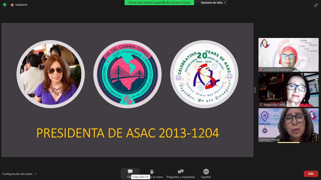 ASACJCI's tweet image. Celebración de la 20 años de la ASAC, muestra del recorrido del Senado JCI America