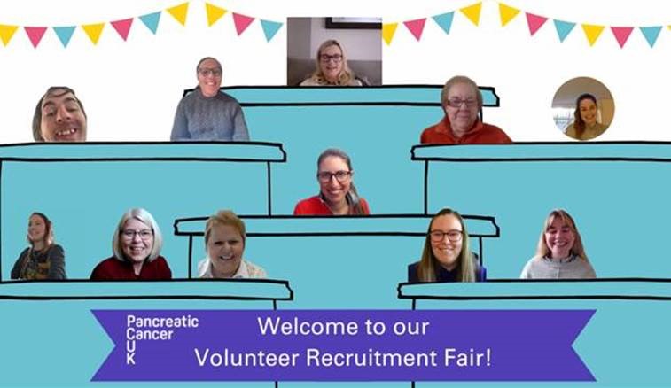 PancreaticCanUK's tweet photo. Thank you to all the wonderful people who came to our Volunteer Recruitment Fair today! We can't wait to raise awareness of #PancreaticCancer with you.📢

Missed the Fair? Don't worry, you can still find out about our #VolunteeringOpportunities - https://t.co/HdCssTwA0Q https://t.co/NtZXTT2Vbp