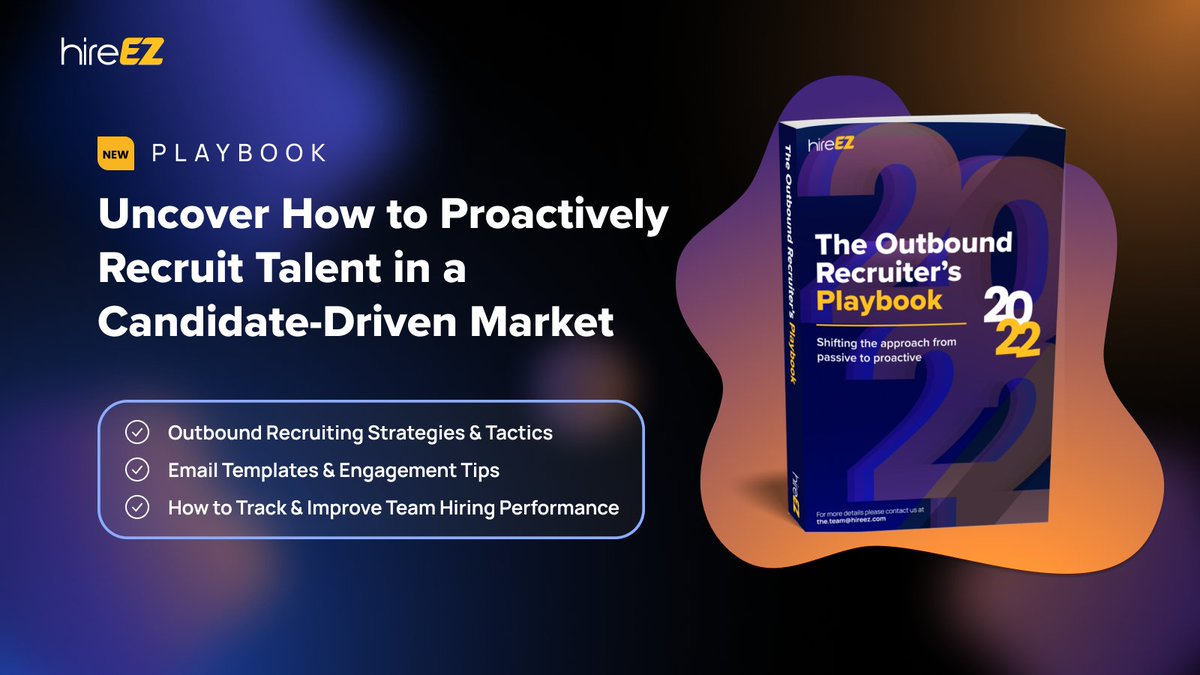 hireez's tweet photo. It’s finally here!
Introducing hireEZ’s Outbound Recruiter’s Playbook 🎉
From best practices to real-world success stories, uncover what it takes to be the ultimate outbound recruiter.
Download today 👉 https://t.co/ZE9ViZpgCK
#hireEZ #outboundrecruiting #INisOUT #OUTisIN https://t.co/XGlLg6CLBm