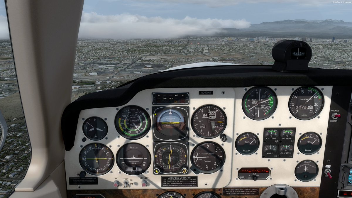 FlightsimMartin's tweet photo. 2022 US Coast To Coast-Tour Part 1: From @OrbxSystems  #SantaBarbara (#KSBA) to #FlyTampa Las Vegas (#KLAS) in my beautiful @a2asimulations Beechcraft Bonanza V35B. https://t.co/4CjSFWYujg