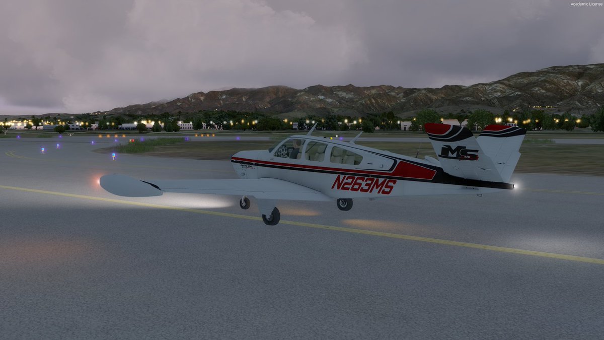 FlightsimMartin's tweet photo. 2022 US Coast To Coast-Tour Part 1: From @OrbxSystems  #SantaBarbara (#KSBA) to #FlyTampa Las Vegas (#KLAS) in my beautiful @a2asimulations Beechcraft Bonanza V35B. https://t.co/4CjSFWYujg
