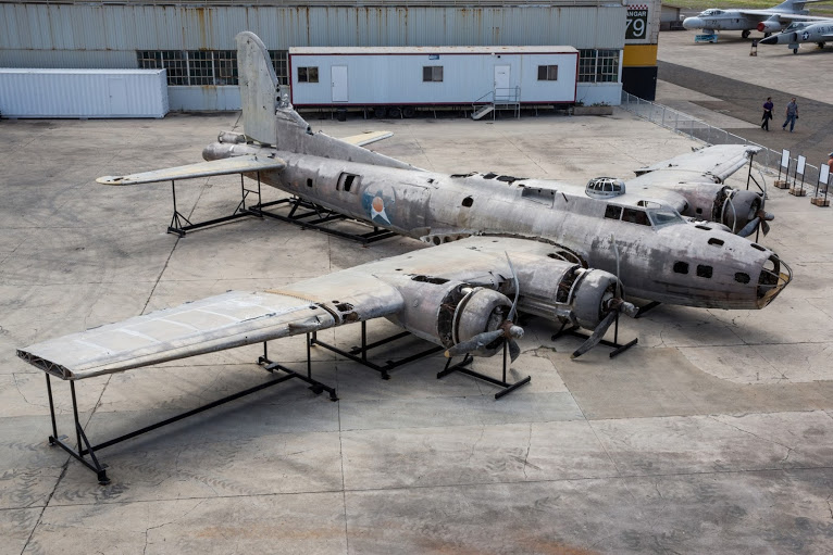 PearlHarborAvi's tweet photo. #OnThisDay: 80 years ago today our Boeing B-17E, serial number #41-2446, crash landed into the Agaiambo Swamp in Papua New Guinea. She remained submerged in the chest-deep water for 64 years, giving her the nickname #SwampGhost.

Visit the Swamp Ghost at the Museum today! https://t.co/U2ZTC7iiaA