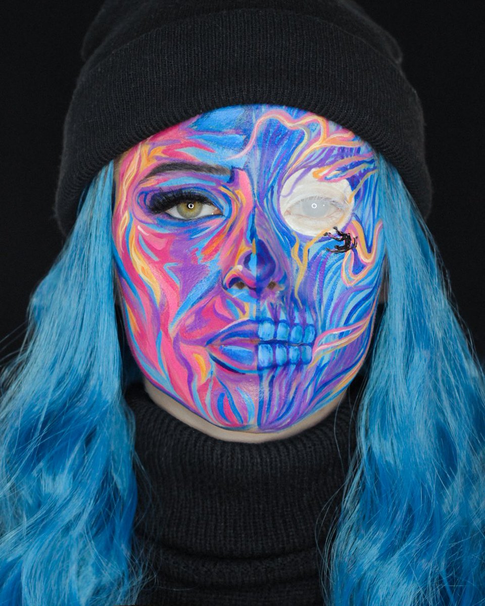 Epa ya eu gosto de pintar caveiras
