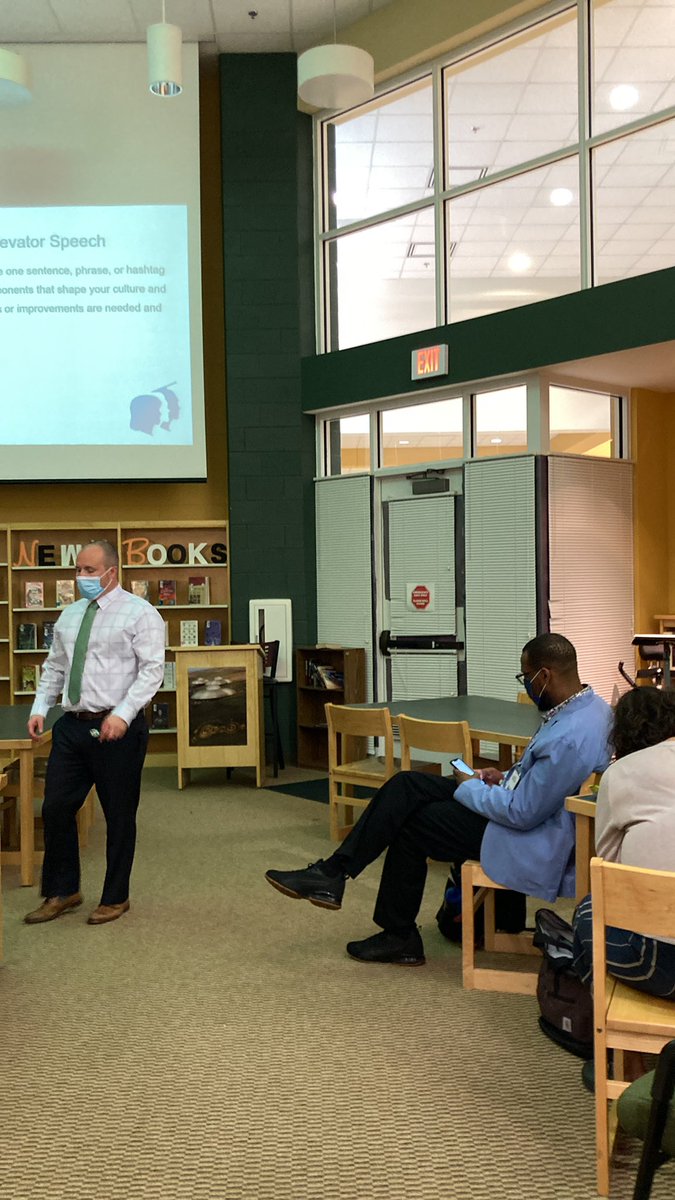 Bamerriman's tweet photo. Thanks @JPhillips_CHHS for leading the HS Emerging Leaders session! #oneCCPS https://t.co/7ZDT3H5mpd