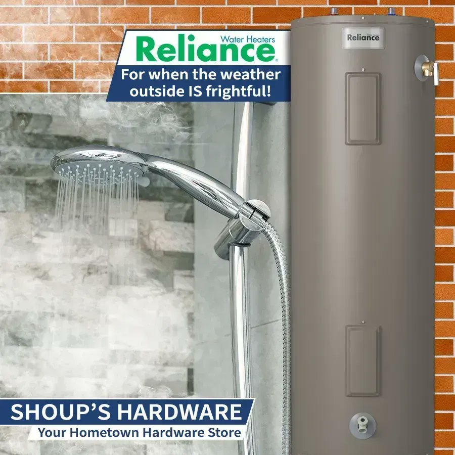 HardwareShoup's tweet photo. Whatever your hot water needs, there's a Reliance that's the perfect choice. Visit us at 116 Cherry Street, Marienville, PA, or give us a call- (814) 927-6683.
#HardwareStore #MarienvillePA #ForestCounty #WaterHeaters https://t.co/aJJWfg7MLJ