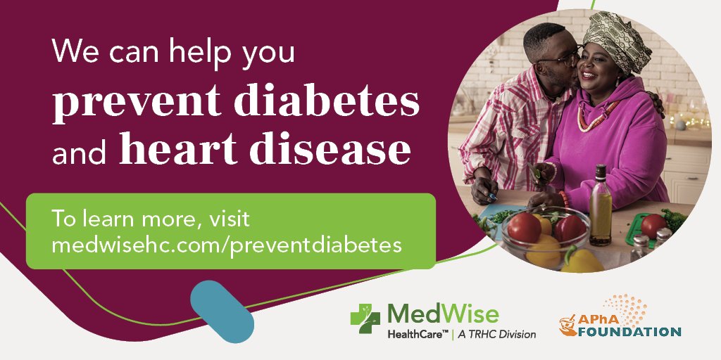Did you know diabetes puts you at risk for heart disease? #AmericanHeartMonth is the perfect time to evaluate your lifestyle and #PreventT2. Find out how we can help. medwisehc.com/preventdiabetes #HeartMonth #Prediabetes @APhAFoundation