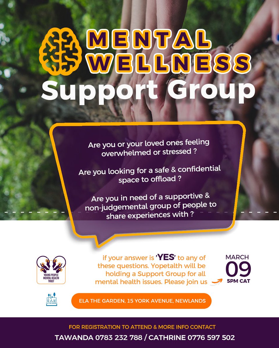 <a href="/reuphanuel/">🗣Choga💯🇿🇼</a> Support groups. If you are in Harare please attend. If you can't attend please share.