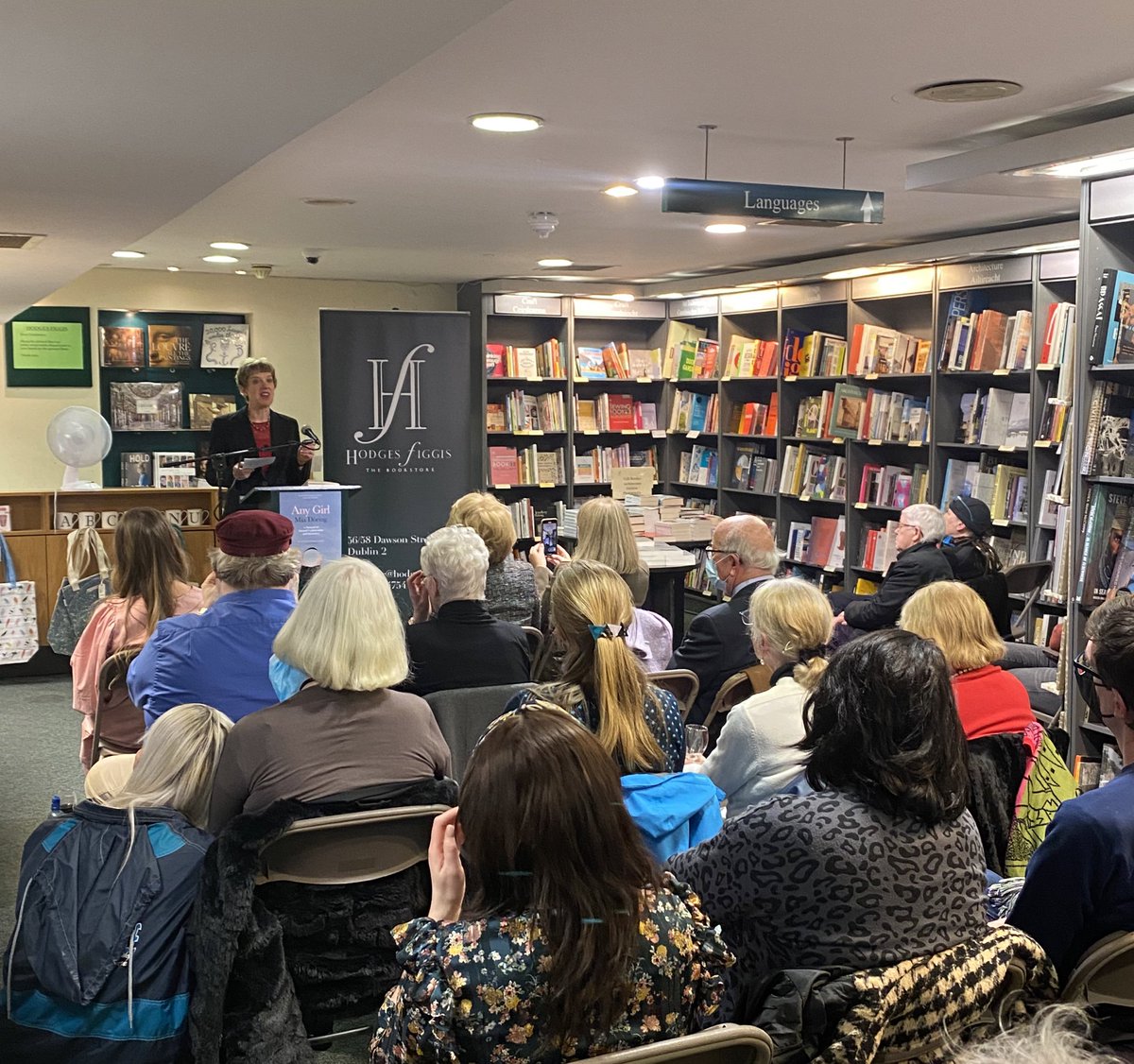 HachetteIre's tweet photo. .@MiaChristina_ memoir #AnyGirl 'exposes and blows open the flimsy veneer of language we have become accustomed to around the sex trade.' This is not work, this is abuse of women and girls'. @ivanabacik powerful speech at the launch of #AnyGirl @Hodges_Figgis https://t.co/LR1EeBB8x4