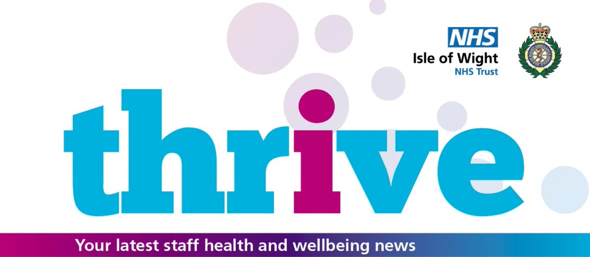 Read the latest edition of our staff health & wellbeing newsletter, Thrive ▶️ bit.ly/35ncFso Highlights include: 🥙 Refurbished restaurant to provide a dedicated staff area 💷 Financial wellbeing support for #TeamIOWNHS 🚲 Sustainable Travel Festival – get involved