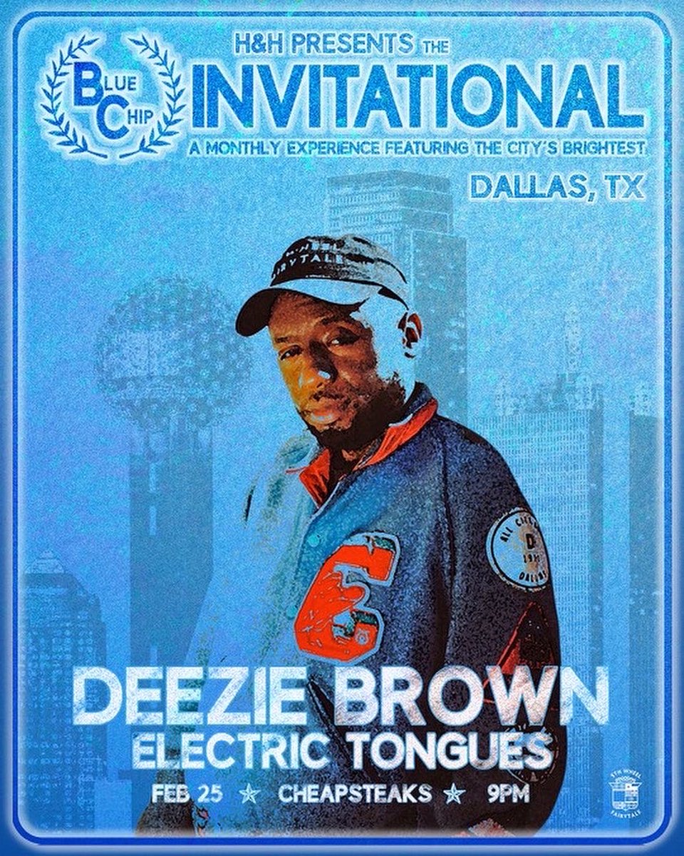 Keenuhn's tweet photo. Dont play yourself... link in bio @deeziebrown / @e_tongues this friday at CheapSteaks in Deep Ellum! https://t.co/57VsS7Roru
