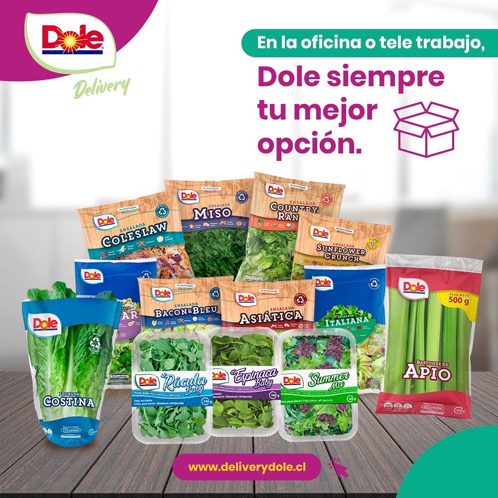 dolechile's tweet photo. Si las vacaciones aún tienen que esperar, Dole te acompaña en tu oficina o tele trabajo con los productos más frescos y fáciles de preparar.

#ViveSano #ViveDole https://t.co/SMI57fMVXj
