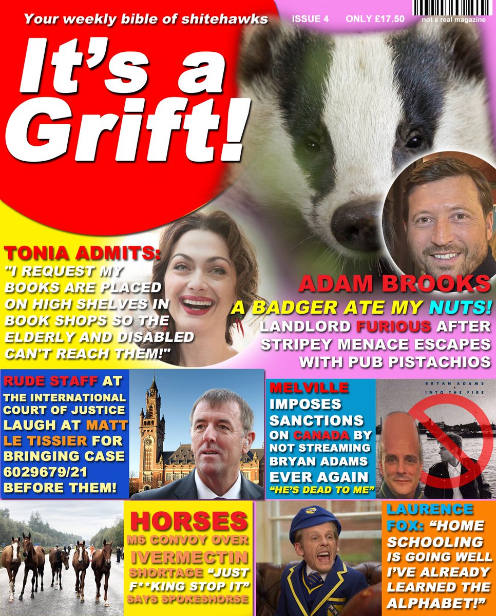 Look what I picked up in WHSmith today! 😍
#ItsAGrift #issue4 #AdamBrooks #MattLeTissier #JamesMelville #Horses #ToniaBuxton #LaurenceFox #Badgers #Pistachios