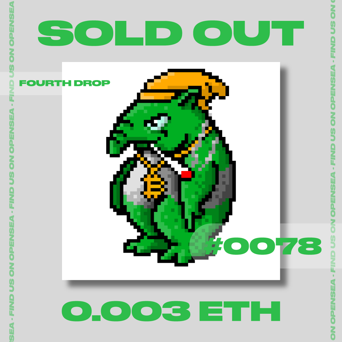 ❗Fat Crypto Tapir #0078, SOLD OUT for 0.003 ETH❗

Third drop is going like fire🔥
Thank you all!

🚨Sold at 0.003 Eth No Gas Fee🚨

Bring the tapirs to the moon 🚀
#NFTs #NFTGame #nftart #NFTdrop #NFTCommmunity #NFTartist #NFTCollection