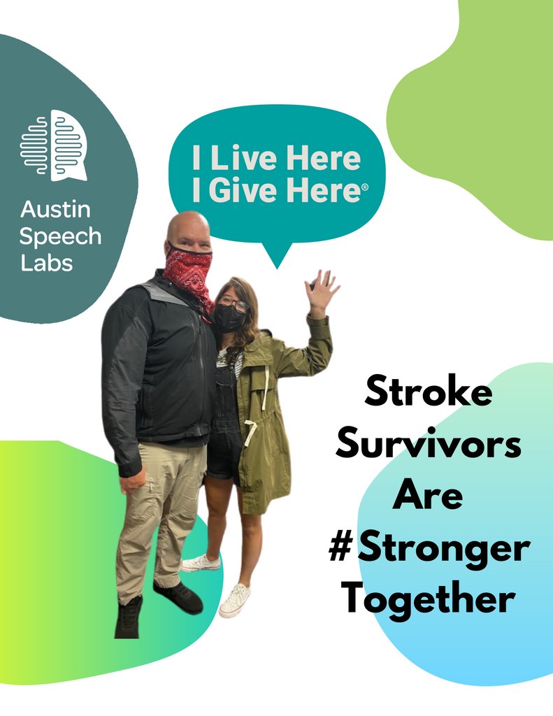 Austin Speech Labs (@austinspeechlab) on Twitter photo 🧠 Stroke Survivors are #StrongerTogether 💪 
Join us for #AmplifyAustin next week on March 2-3 to support stroke survivors with Austin Speech Labs! 🔗 Link in bio
Supporting Austin Speech Labs means you are helping build a #better, more #sustainable, and #affordable community 🧠 Stroke Survivors are #StrongerTogether 💪 
Join us for #AmplifyAustin next week on March 2-3 to support stroke survivors with Austin Speech Labs! 🔗 Link in bio
Supporting Austin Speech Labs means you are helping build a #better, more #sustainable, and #affordable community