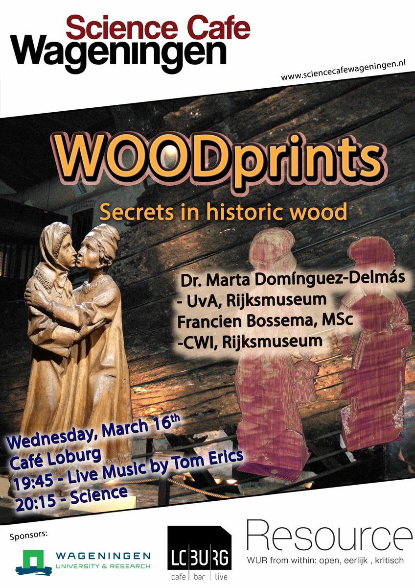 A new SCW event is now scheduled on the 16th March (Wednesday) we are back in #cafeLoburgWageningen to discover what wood can tell us!