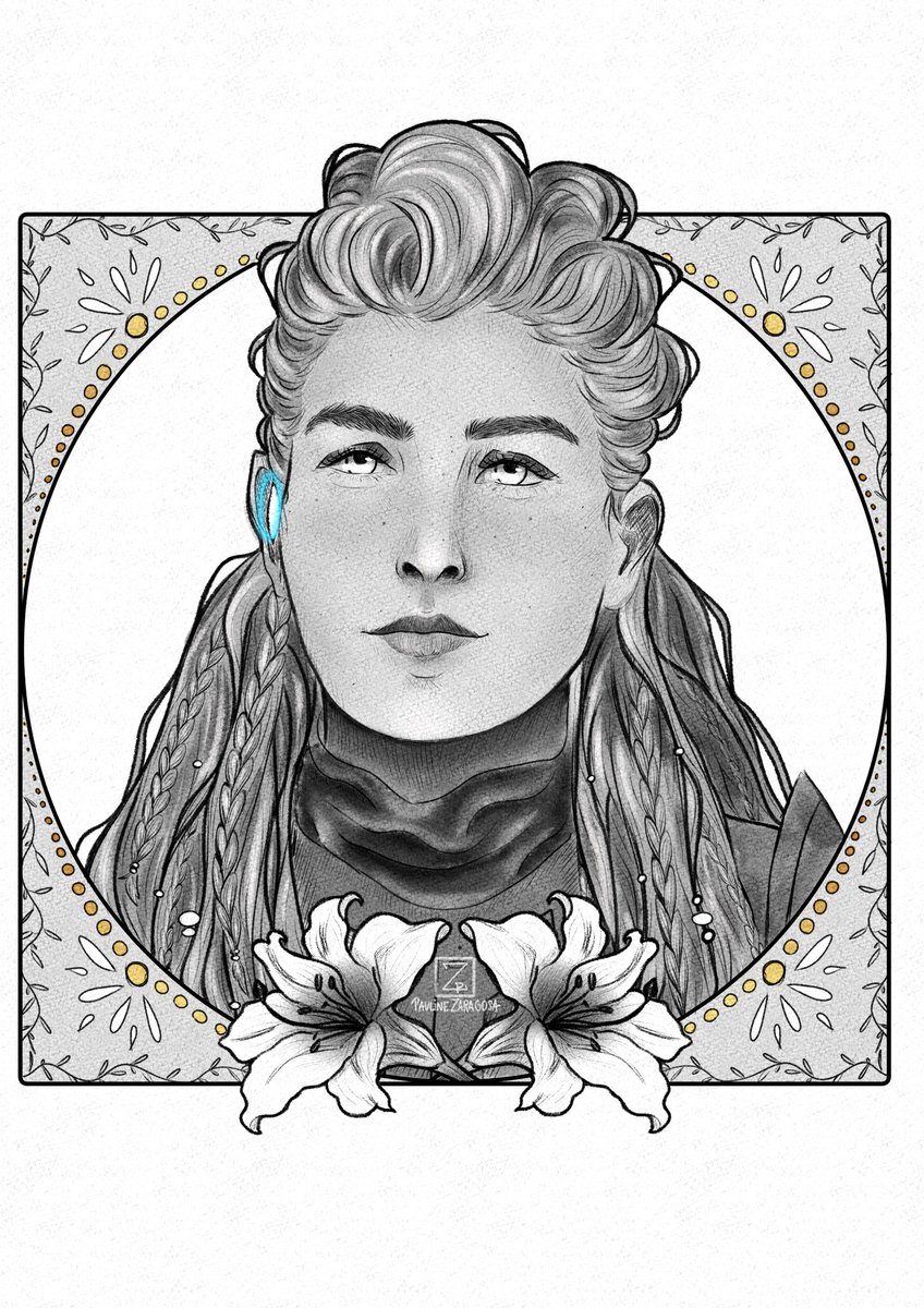 PaulineZaragosa's tweet photo. Aloy from Horizon Forbidden West by @Guerrilla studio in an Art Nouveau style ✨

#HorizonForbbidenWest #HorizonForbiddenWest #Aloy #GuerrillaGames #hfw #digitalart #gaming https://t.co/4APlIFKkPU