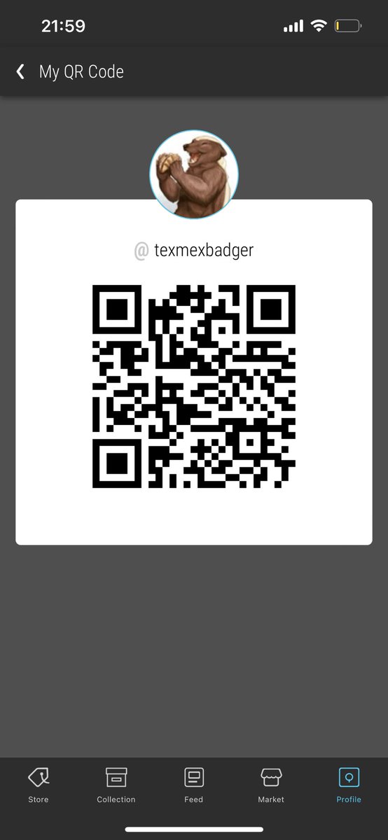 The_Badger31's tweet photo. @leet3_ @veve_official Thank you for the chance bro! ✌️⭕️❤️ #VeVe https://t.co/72ZC4uivXu