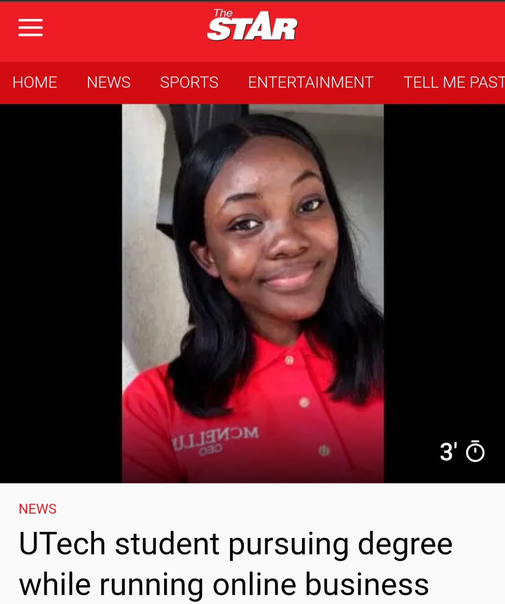UTechJamaica's tweet photo. UTech, Ja. Knight, Serena McNeil has demonstrated that she has what it takes to succeed by attaining an all-A’s profile while operating her own business.

Good job Serena!

Click https://t.co/IOLoz8q1ac to read more.

#UTechJa 
#UTechKnight 
#Birthplaceofgreatness https://t.co/GgvHJIUTZV