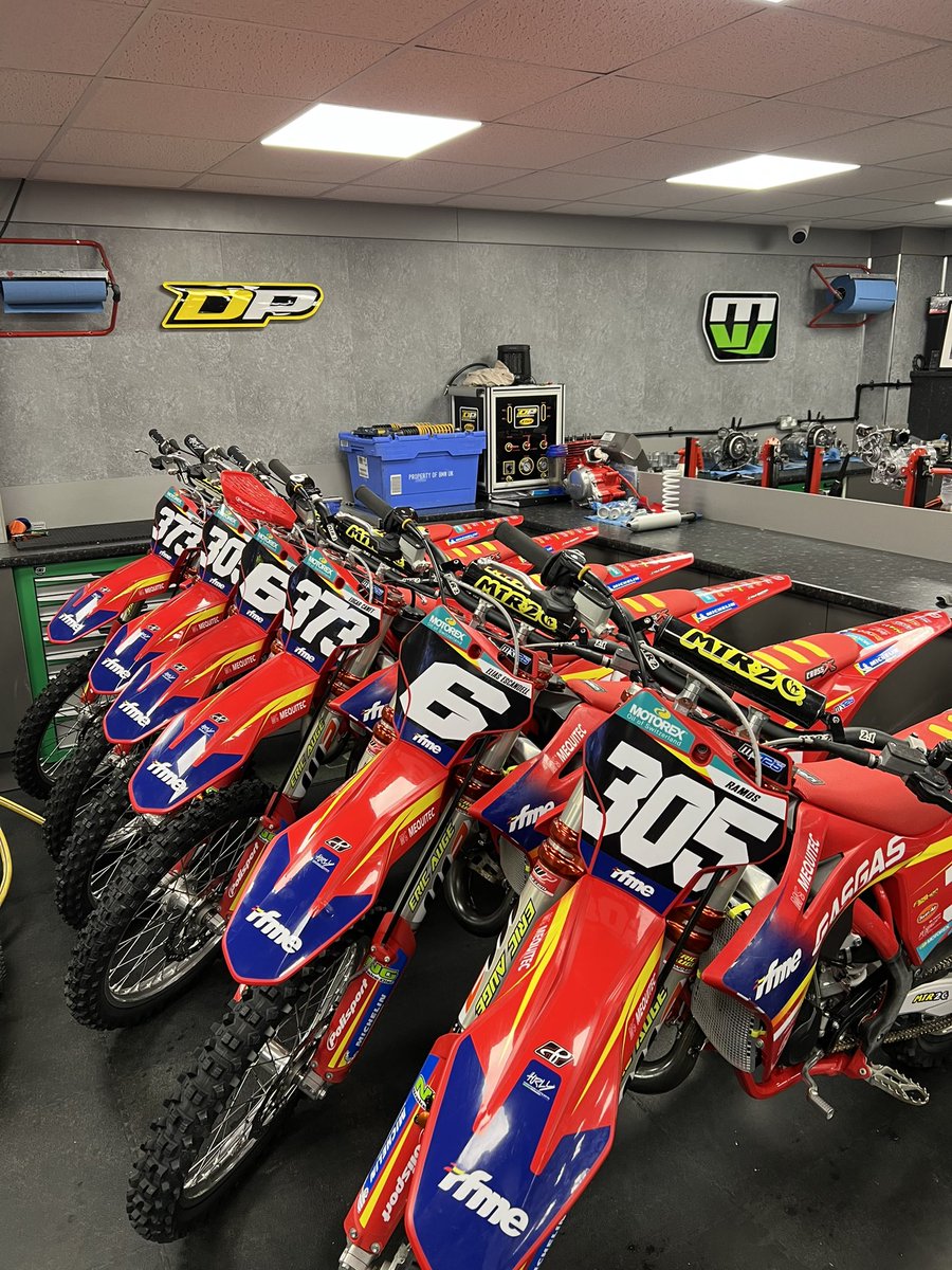 MJWSpecialists's tweet photo. Happy to help out the Spanish federation gas gas team this week with storage and work space. Some teams have really struggled after the cancellation and been living like homeless people, so more then pleased we could offer some space. Good luck all the riders this weekend.. https://t.co/BuHg5sUnTe