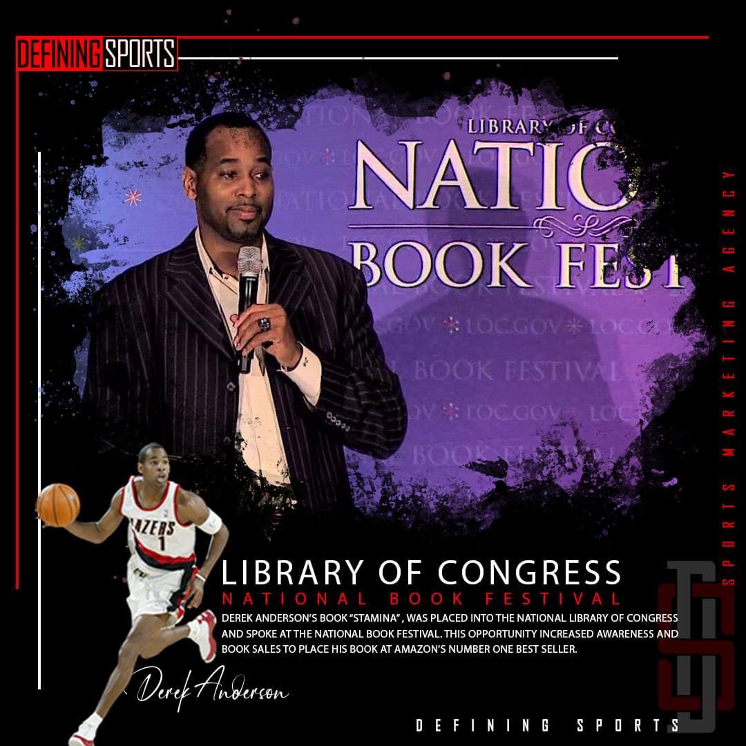 DefiningSportsM's tweet photo. Former NBA star Derek Anderson’s book is "Stamina," an inspiring story of a child who went from someone who was sleeping in an abandoned apartment at the age of 11 to a champion in the NCAA, Olympics and NBA. #Legend #ReadingNeverStops https://t.co/4eHdg526La