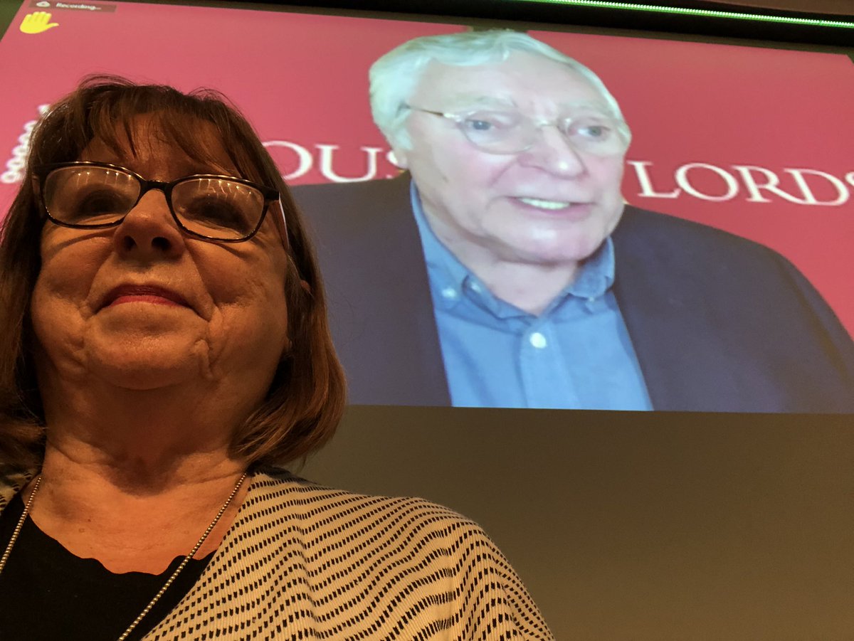 DameWendyDBE's tweet photo. Hybrid conferences r us. Here is @whiterhino1949 literally but virtually talking over my shoulder @FoundSciTech #fstAI https://t.co/FuUgQwIEj9