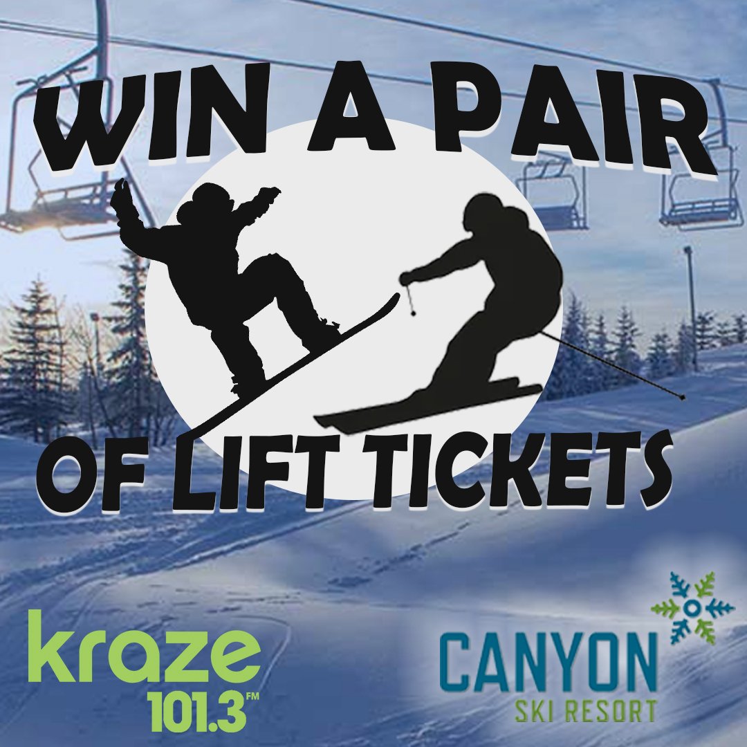 Now is your chance! RWTEET THIS NOW for your chance to win a pair lift passes to <a href="/SkiCanyon/">Canyon Ski Resort</a>!