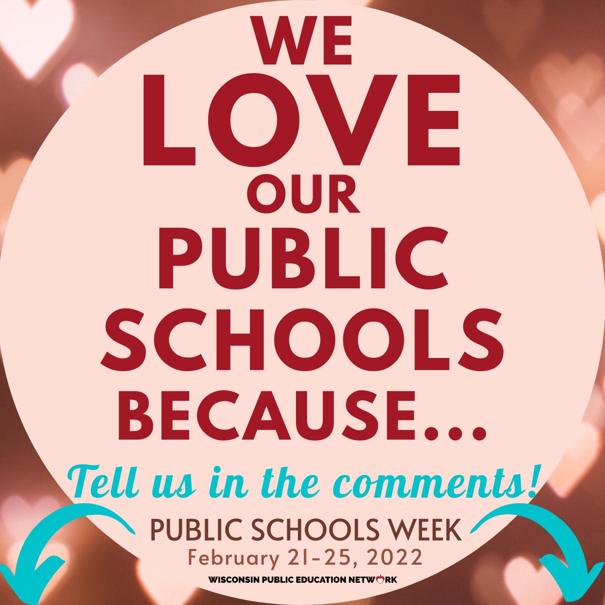 WiscEdNetwork's tweet photo. On DAY 3 of #PublicSchoolsWeek let's #GoPublic and #SpreadTheLove for our public schools!
Share what you love about your public schools and let others know what you are doing to take action so all students can thrive!
#AppreciationInAction https://t.co/gc6yzCVRoX