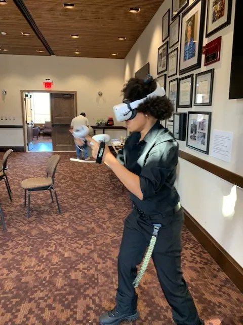 FSU_CRE's tweet photo. The FSU iGEM team has worked throughout the semester to save the manatees! From identifying stakeholders to presenting different team tasks (and even taking some time to play VR!), the FSU iGEM team is working towards completing their projects. #FSUiGEM https://t.co/2JB3POqkLg