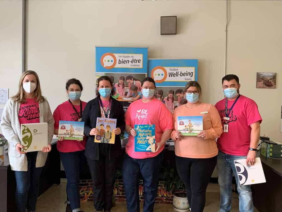 Pink Shirt Day, we stand against bullying in our schools and society. Colonel Gray SWT is proudly wearing pink shirts to promote anti bullying and healthy self esteem in student's.