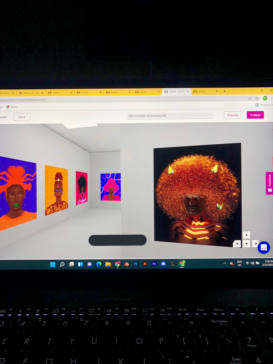 Hey Queens

The Rumors are true  😮 

We will be having our first Virtual Showcase on <a href="/in_oarbt/">Oarbt</a> 

Date: 24th of February 2022

Time: 18:00pm WAT

Venue: Online 

Note:
There will be no need to connect your wallets.

#digitalart #hercrown #virtualshowcase