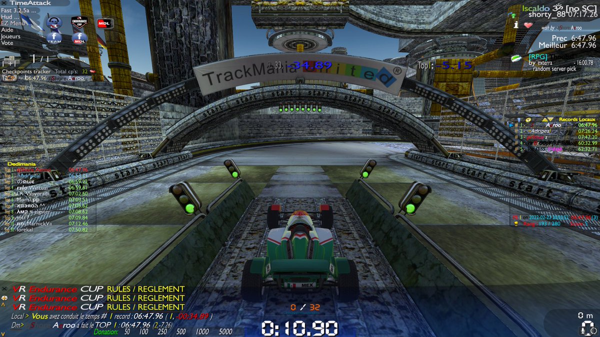 AerooTM's tweet photo. Let's GO ! Après 484984531 bugs sur TMNF, j'ai enfin réussi à lacher une run plutôt cool sur Iscaldo, made by @shortzesu ! ⬇️
#trackmania #tmnf #wr #RPG https://t.co/LeWRm37hMe