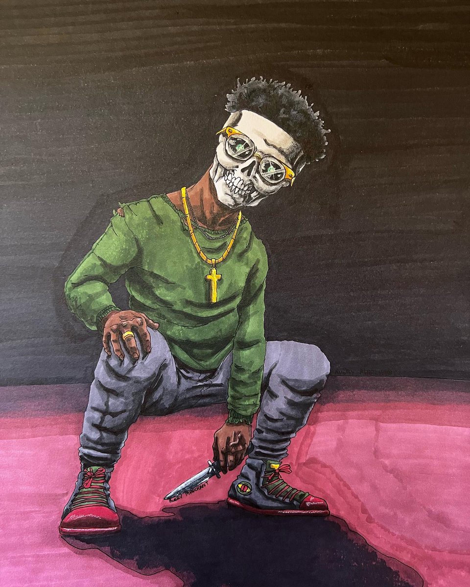 DrippyFarmArt's tweet photo. 2 portraits commissioned by a good friend and well-talented musician. You can listen to his work at deethelegend on SoundCloud, and keep an eye out for this art on a couple tracks B-) @deeimplodes https://t.co/9YVQOviBy8
