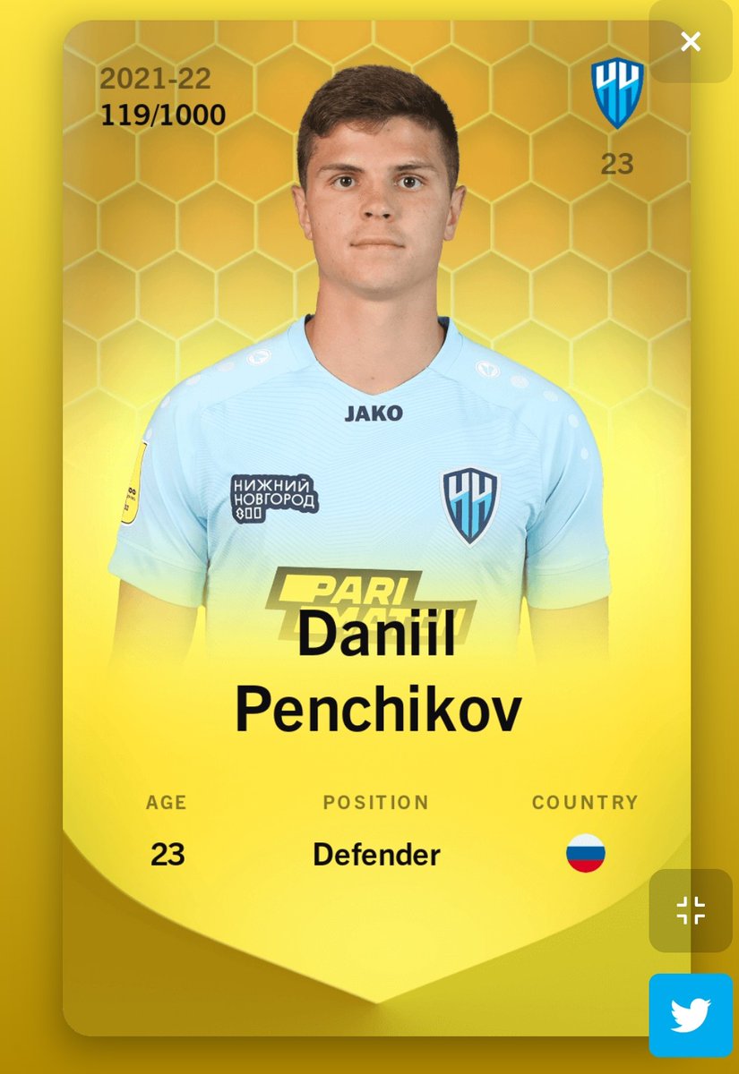 BatLesFoot's tweet image. 🎁CONCOURS SORARE🎁

➡️ On vous offre la carte de Daniil Penchikov🔥

Conditions : 
1️⃣ Créer ou avoir un compte Sorare  ➡️sorare.com/r/maxbgm
2️⃣ RT + Follow @SorareRewards 
3⃣  Tag un ami pour qu’il rejoigne l’aventure Sorare
TAS 25/02 à 21H00
#Giveaway  #sorare #NFTGiveaway