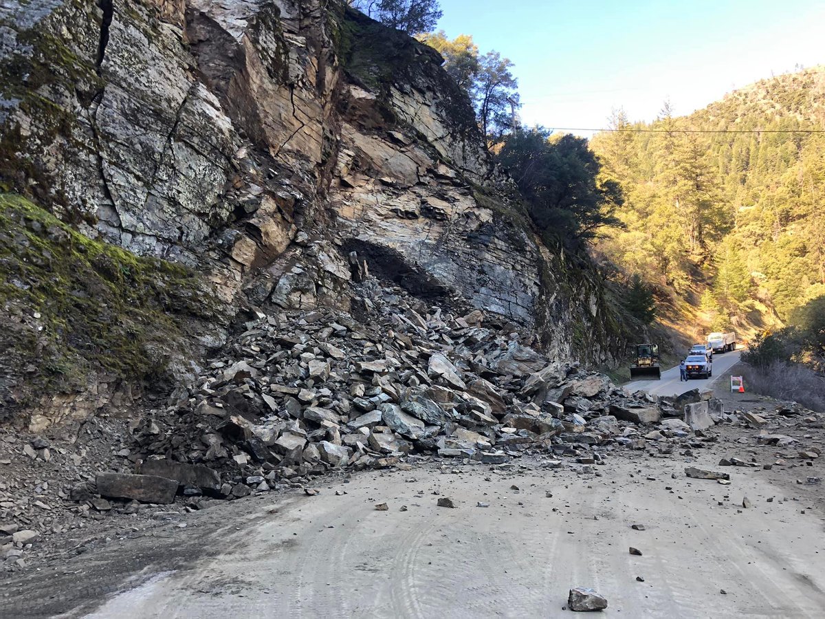 CAUTION:  Canyon Creek at mile marker 2.8 is temporarily closed due to a slide. Road crews are working to clean it up and create an opening.