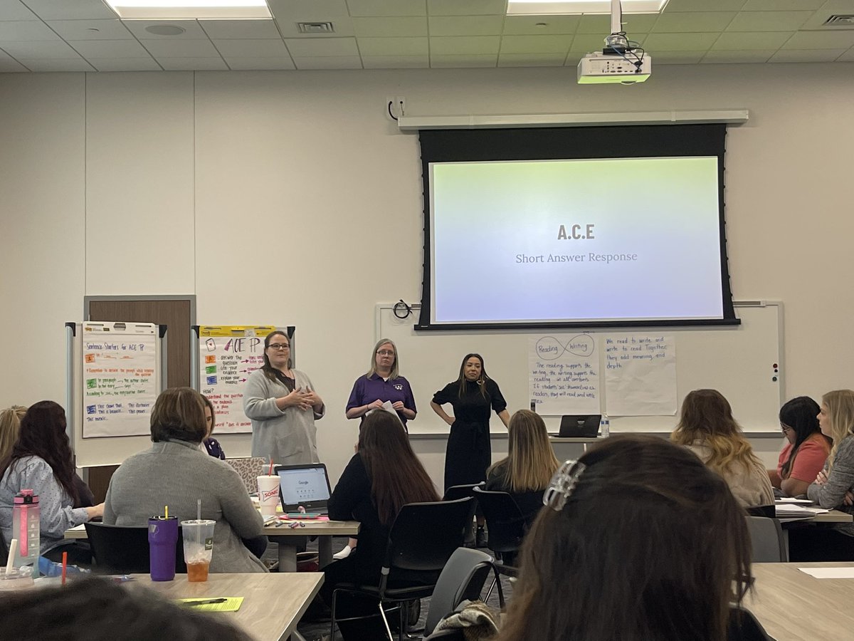 itsdanisuttle's tweet photo. Learning from our @Willis_HS_TX friends! It’s such an eye opening experience to know what our kids will need to do when they get into the upper grades. 
•
•
“know where they are, but keep an eye on where they need to be” https://t.co/gBbFaMrYYY
