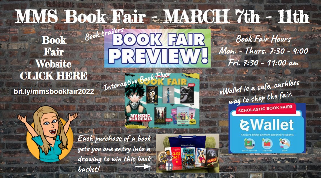 McCormickMSLib's tweet image. The Book Fair is coming!  Find out all the details at bit.ly/mmslibweb #McCormickTigers #HaysLib