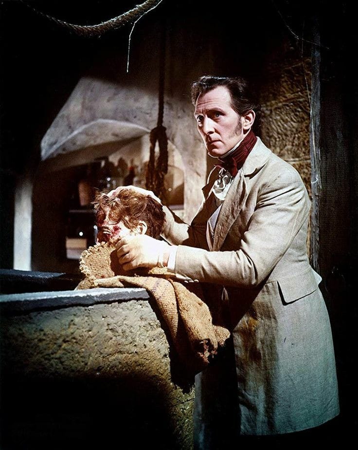 HorrorHammer1's tweet photo. 'The Curse Of Frankenstein' Hammer (1957) starring Peter Cushing and Christopher Lee https://t.co/lFr4eqAl5R