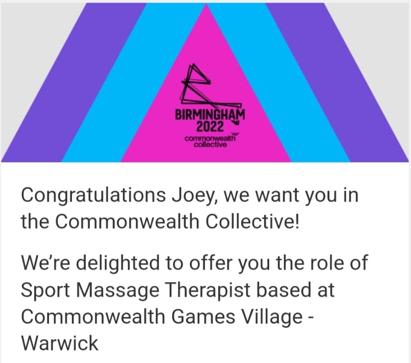Well... looks like I'm heading to Birmingham for a few days in the summer 😉😁

So excited to be apart of the <a href="/birminghamcg22/">Birmingham 2022</a> (Commonwealth Games)!! I was like Charlie Bucket when he found the golden ticket when I received this email 😂😁🙌 
#CommonwealthGames #Birmingham