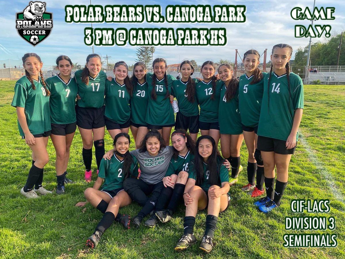 POLAHS_GSC's tweet photo. Biggest GAME DAY of the year! Our 1st semifinal since winning the 2017 @CIFLACS Division 2 title as we take on the top seeded Hunters. Let’s go! @breezepreps @latsondheimer @JamaalStreet @SBLiveCA @DamianCalhoun @SBLiveCA @LanceSmithTPC https://t.co/Pr0Rf5D9wv